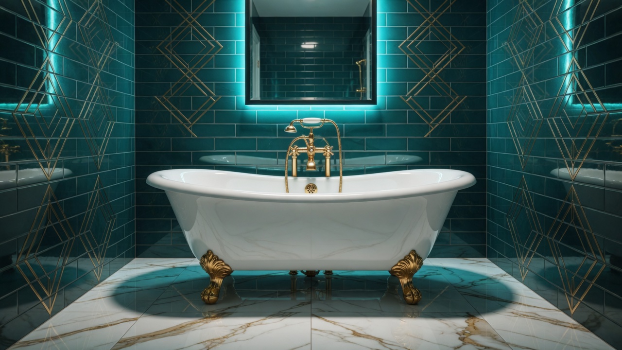 Bathtub refinishing in Tampa FL — gleaming refinished clawfoot tub by Bath Professional